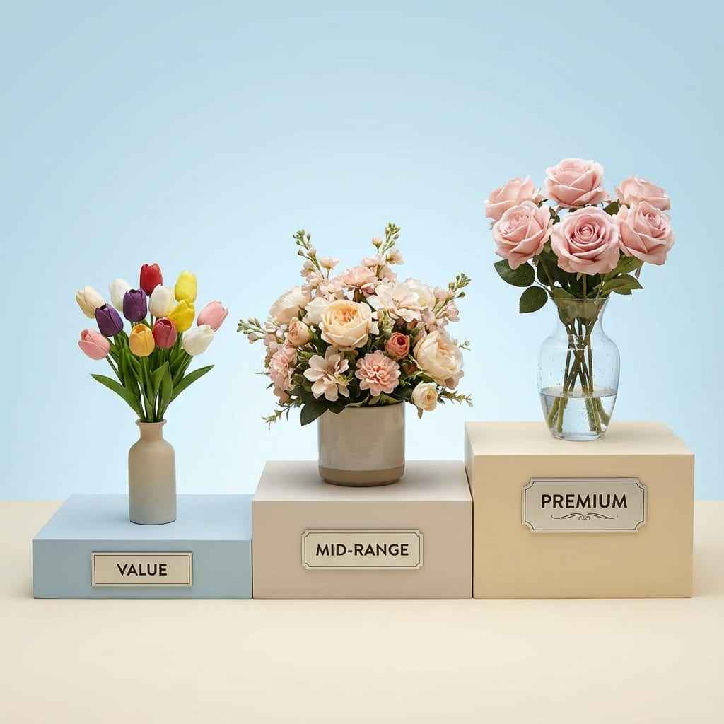 Artificial Flower Pricing Tiers | Silk to Real Touch