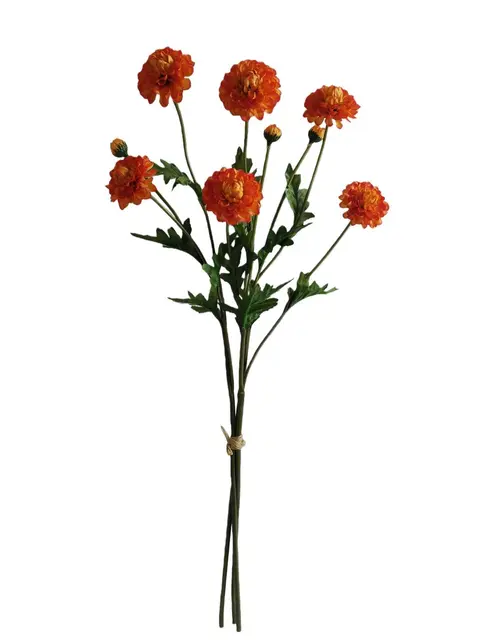 Silk 60*22*7CM Little Wild Chrysanthemum - Orange - Wholesale Artificial Flowers | EBJ0725009#6