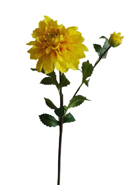 Silk 72*20*10CM Dahlia - Yellow - Wholesale Artificial Flowers | EBJ0725882#7