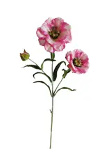 Silk 50*18*5CM Little poppy flower - White/Pink - Wholesale Artificial Flowers | EBJ0725040#4 thumbnail 1