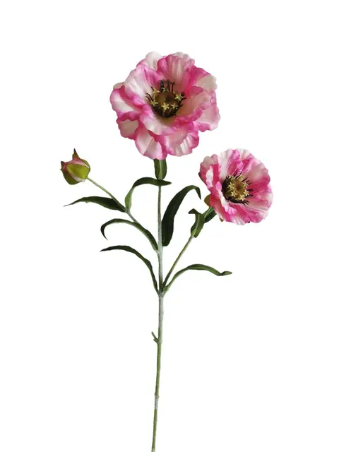 Silk 50*18*5CM Little poppy flower - White/Pink - Wholesale Artificial Flowers | EBJ0725040#4