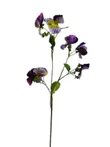 Silk 66*20*5CM Pansy - Purple/Cream - Wholesale Artificial Flowers | EBZ2326220#08 thumbnail 1