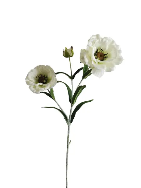 Silk 50*18*5CM Little poppy flower - White - Wholesale Artificial Flowers | EBJ0725040#1