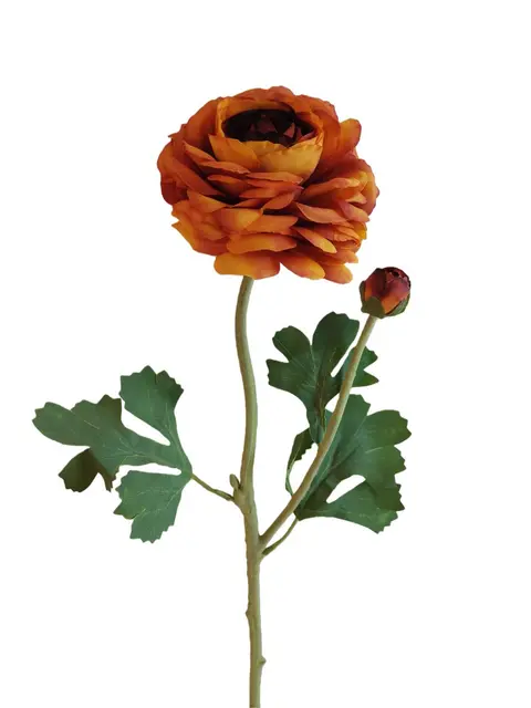 Silk 60*13*5CM Camellia - Orange - Wholesale Artificial Flowers | EB0326012#4
