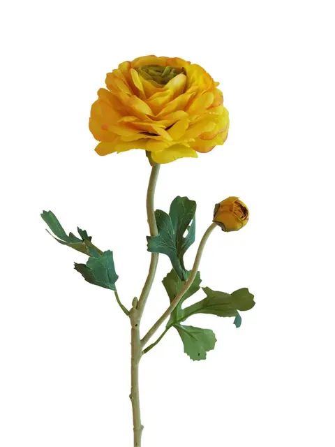 Silk 60*13*5CM Camellia - Yellow - Wholesale Artificial Flowers | EB0326012#5