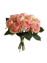 Silk 27*20*13CM Sunshine Rose Bouquet - Pink - Wholesale Artificial Flowers | EBJ0725012#6 thumbnail 1