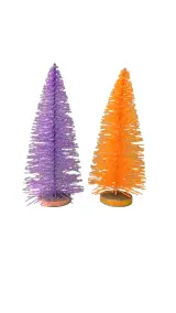 25 cm Assorted Cone Christmas Tree Set thumbnail 1