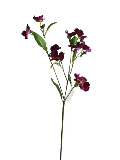 Silk 65*15*5CM Pansy - Purple/Red - Wholesale Artificial Flowers | EBZ2326959#07