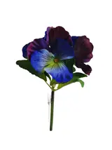 Silk 20*13*5CM Pansy - Purple/Blue - Wholesale Artificial Flowers | EBZ2326222#13 thumbnail 1