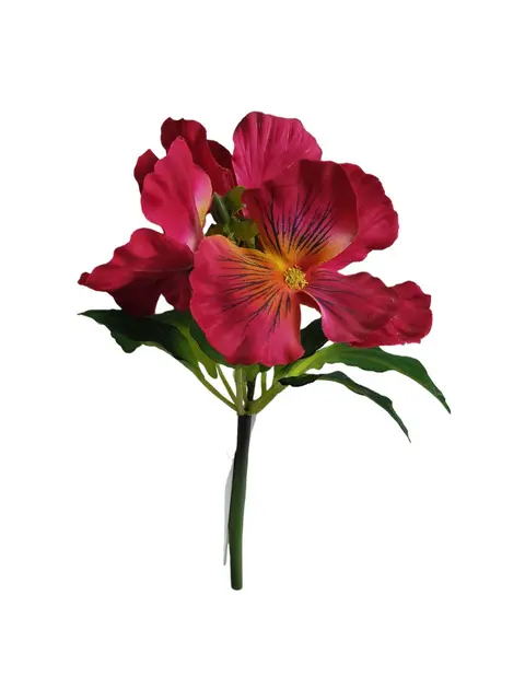 Silk 20*13*5CM Pansy - Fuchsia - Wholesale Artificial Flowers | EBZ2326222#04