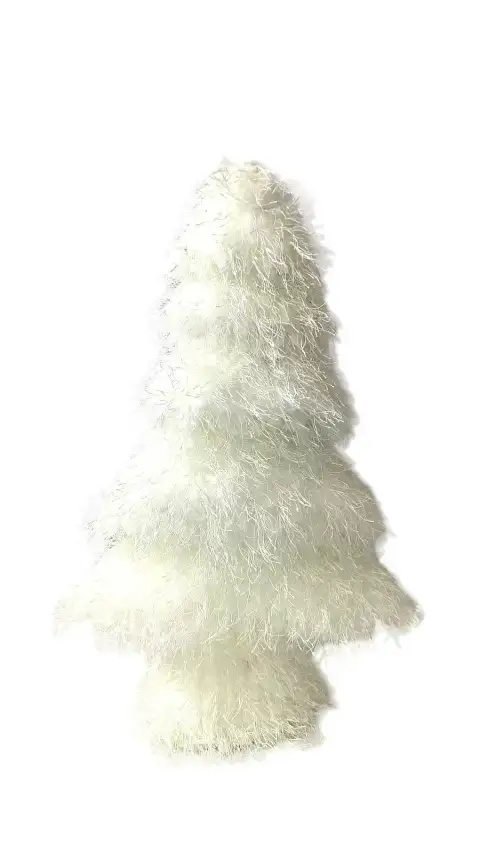 44 cm White Tinsel Christmas Tree