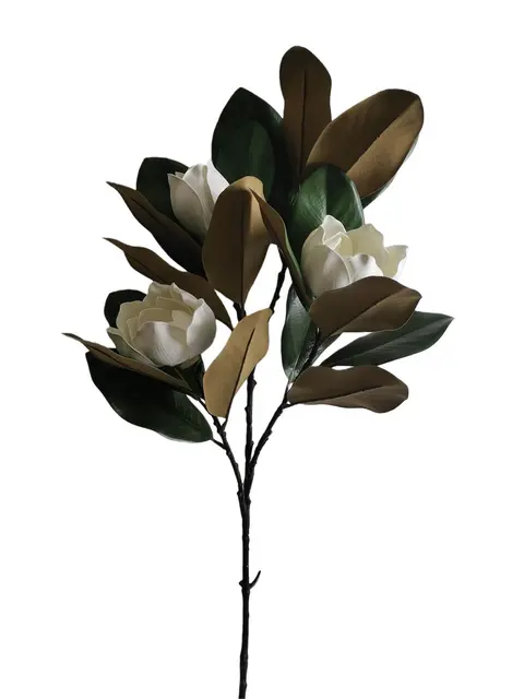 Real Touch 110*30*15CM Magnolia leaf - Assorted - Wholesale Artificial Flowers | EB022604201#WH