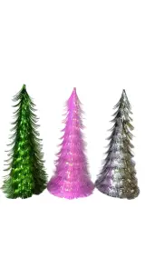 47 cm Assorted Cone Christmas Tree Set thumbnail 1