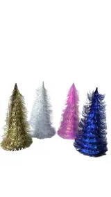 39 cm Assorted Cone Christmas Tree Set thumbnail 1