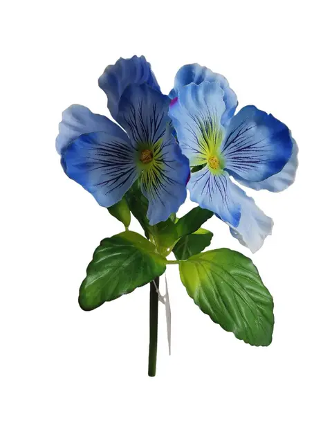 Silk 20*13*5CM Pansy - Blue - Wholesale Artificial Flowers | EBZ2326222#02