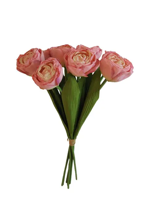 Silk 42*16*10CM Holding tulips in hand - Pink - Wholesale Artificial Flowers | EB0326002#6