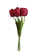 Silk 44*14*10CM Holding tulips in hand - Blue - Wholesale Artificial Flowers | EB0326001#5 thumbnail 1