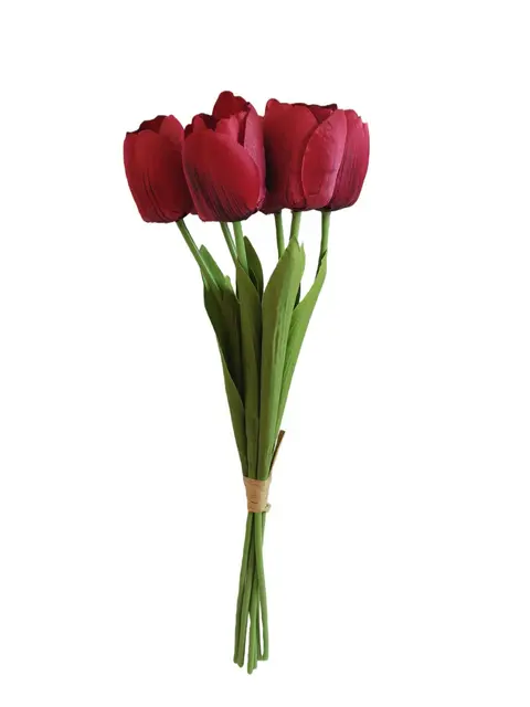 Silk 44*14*10CM Holding tulips in hand - Blue - Wholesale Artificial Flowers | EB0326001#5