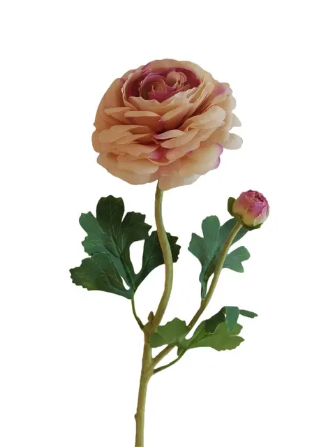 Silk 60*13*5CM Camellia - Cream/Pink - Wholesale Artificial Flowers | EB0326012#3