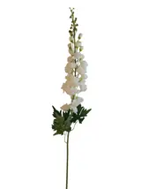 Silk 120*16*5CM Delphinium - White - Wholesale Artificial Flowers | EB0326010#1 thumbnail 1