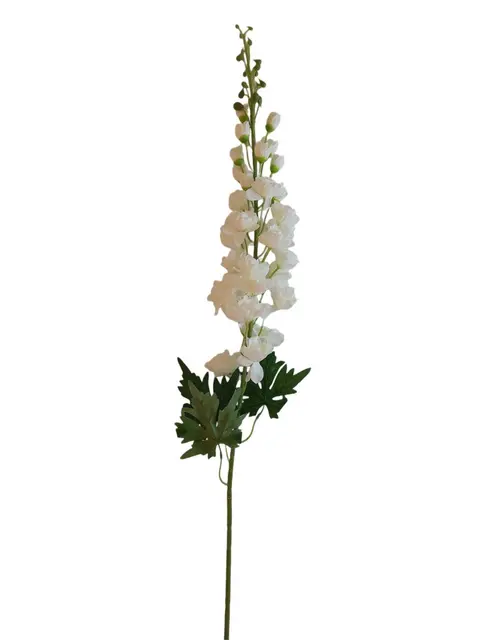 Silk 120*16*5CM Delphinium - White - Wholesale Artificial Flowers | EB0326010#1