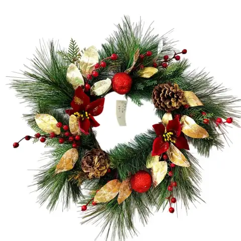 55 cm Artificial Apple Christmas Wreath