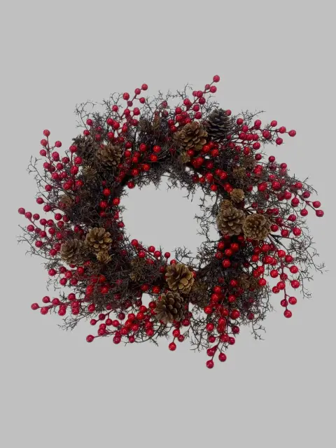 61 cm Artificial Christmas Berry Wreath