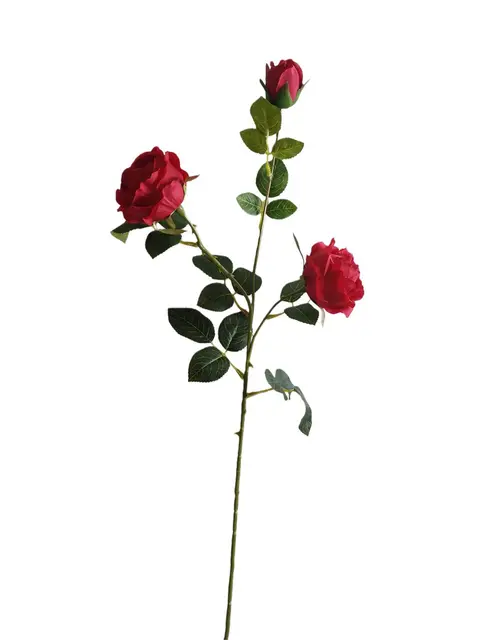 Silk 82*20*9CM Bud rose - Red - Wholesale Artificial Flowers | EBJ0725010#2