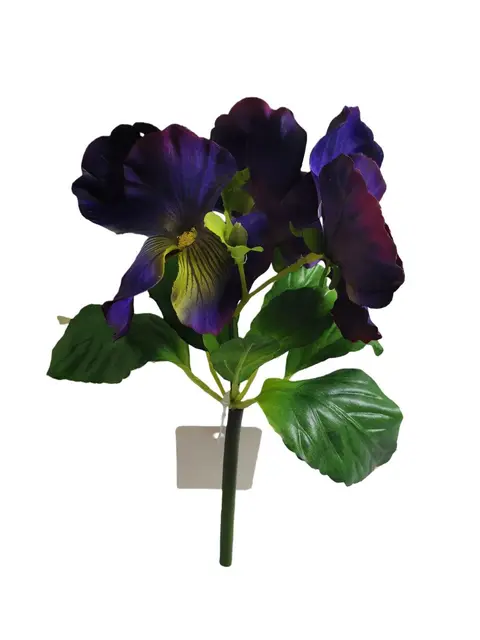 Silk 20*13*5CM Pansy - Purple - Wholesale Artificial Flowers | EBZ2326222#10