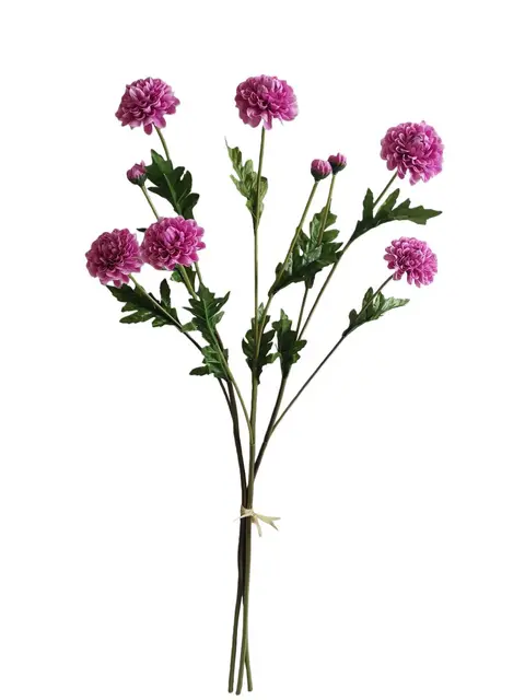 Silk 60*22*7CM Little Wild Chrysanthemum - Fuchsia - Wholesale Artificial Flowers | EBJ0725009#5