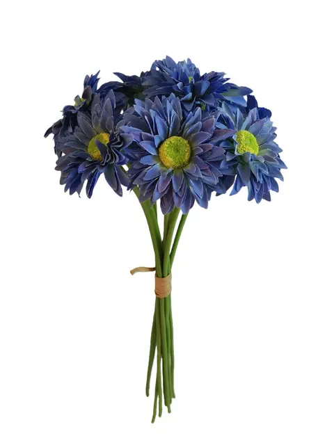 Silk 42*16*10CM Holding chrysanthemums - Blue - Wholesale Artificial Flowers | EB0326005#7