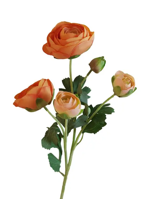 Silk 50*19*9CM Camellia - Orange - Wholesale Artificial Flowers | EB0326007#4