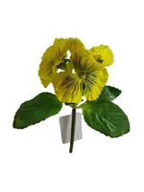 Silk 20*13*5CM Pansy - Yellow - Wholesale Artificial Flowers | EBZ2326222#03 thumbnail 1