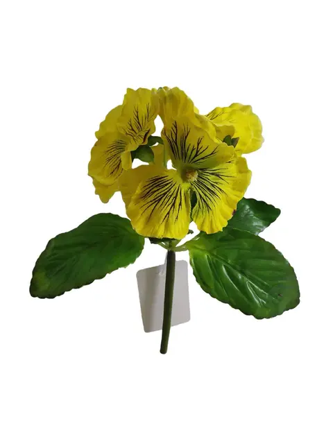 Silk 20*13*5CM Pansy - Yellow - Wholesale Artificial Flowers | EBZ2326222#03