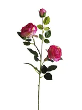 Silk 82*20*9CM Bud rose - Fuchsia - Wholesale Artificial Flowers | EBJ0725010#5 thumbnail 1