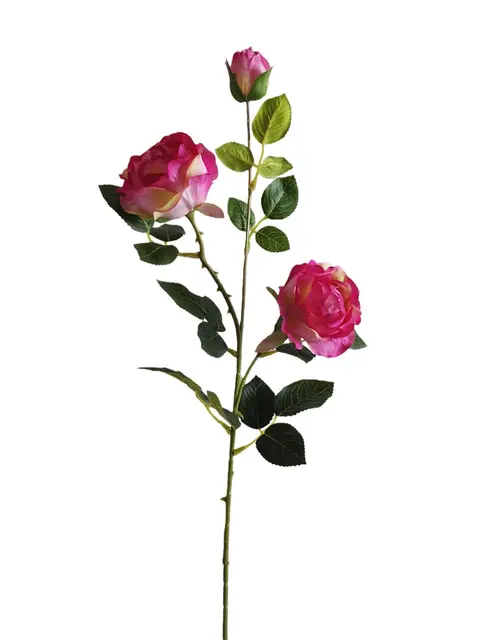 Silk 82*20*9CM Bud rose - Fuchsia - Wholesale Artificial Flowers | EBJ0725010#5