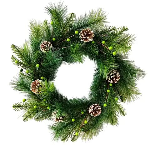 60 cm Artificial Pine Cone Christmas Wreath