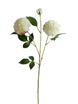 Silk 76*25*7CM Dahlia - White - Wholesale Artificial Flowers | EBJ0725003#1 thumbnail 1