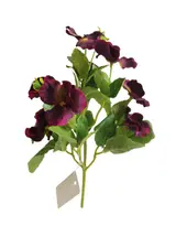 Silk 28*15*9CM Pansy - Purple/Red - Wholesale Artificial Flowers | EBZ2326250#09 thumbnail 1