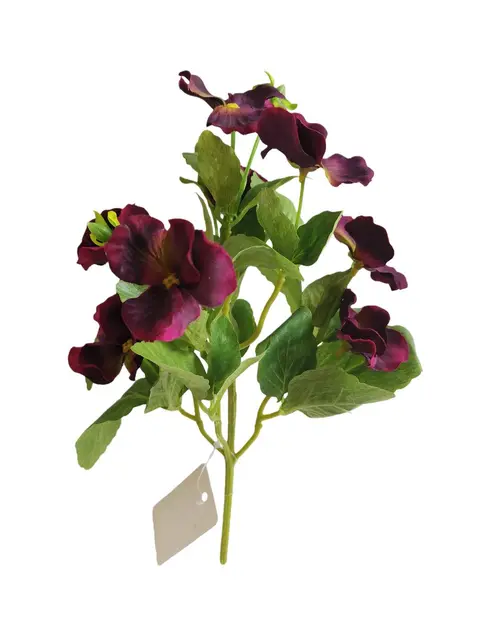 Silk 28*15*9CM Pansy - Purple/Red - Wholesale Artificial Flowers | EBZ2326250#09