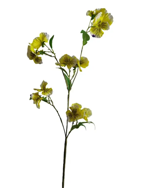 Silk 96*25*5CM Pansy - Yellow - Wholesale Artificial Flowers | EBZ2326218#03