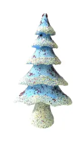 44 cm Assorted Bottle Brush Christmas Tree Set thumbnail 1