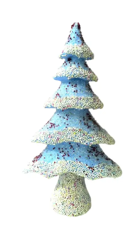 44 cm Assorted Bottle Brush Christmas Tree Set