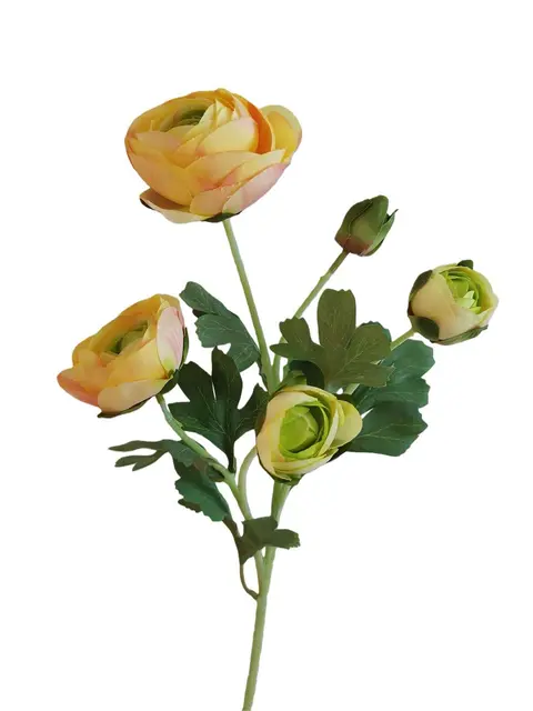 Silk 50*19*9CM Camellia - Yellow - Wholesale Artificial Flowers | EB0326007#3