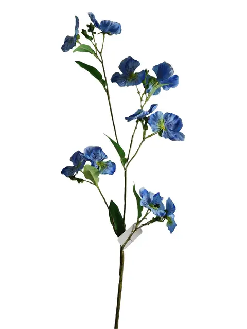 Silk 96*25*5CM Pansy - Blue - Wholesale Artificial Flowers | EBZ2326218#02