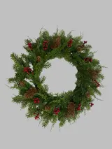 76 cm Artificial Christmas Berry Wreath thumbnail 1