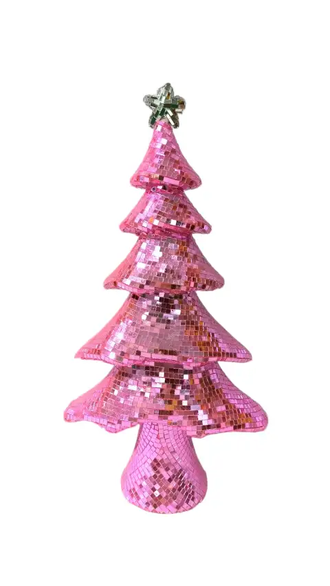 50 cm Assorted Bottle Brush Christmas Tree Set