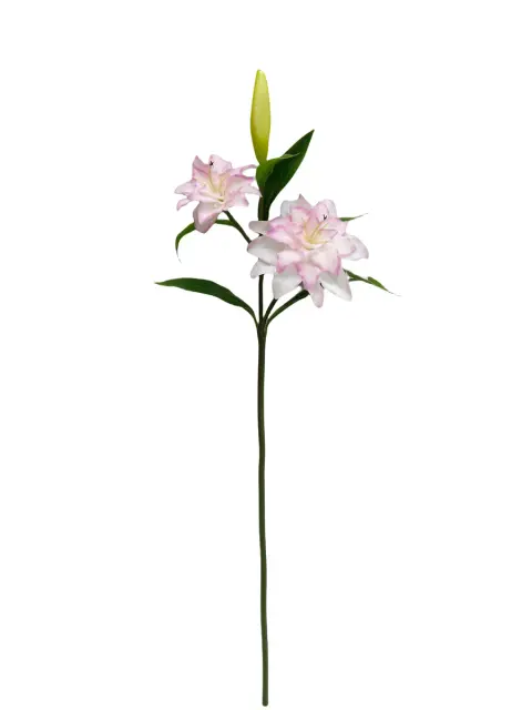 Real Touch Artificial Lily Stem - 3 Heads - 27.56"