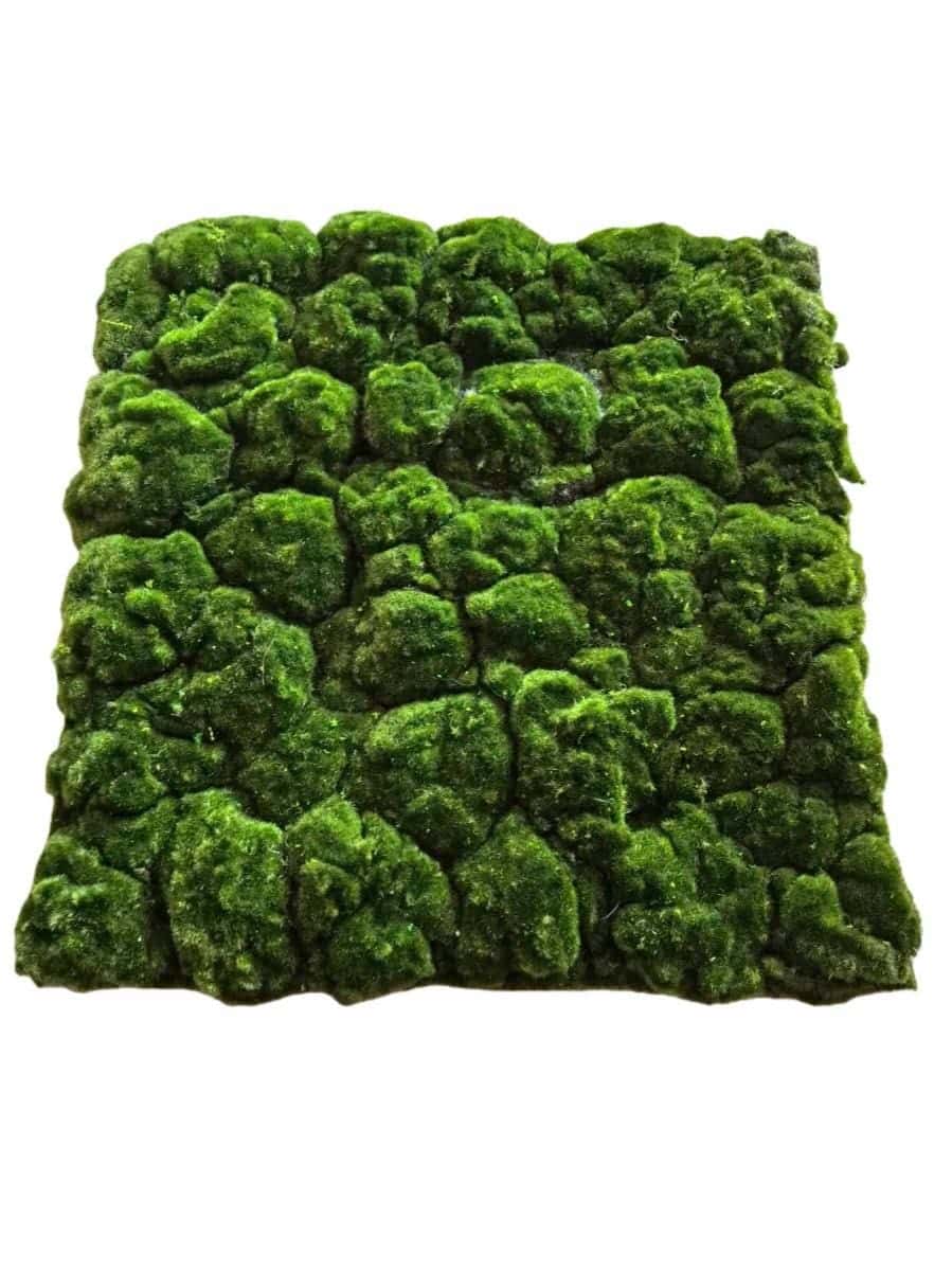 Artificial Moss Turf Panel - Lush Dense Texture - Green Wall & Display Backdrops - 50x50cm by Everbloom Florals