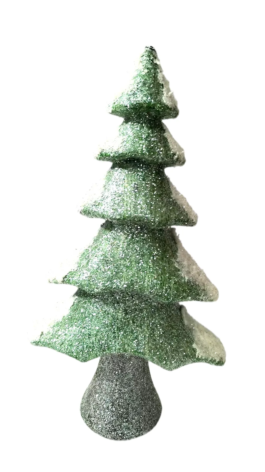 44 cm Artificial Glitter Christmas Tree - Green